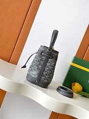 Fortok Goyard Petit Flot Mini Bucket Bag Grey 12 x 10 x 17.5cm - 4