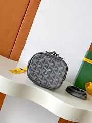 Fortok Goyard Petit Flot Mini Bucket Bag Grey 12 x 10 x 17.5cm - 3