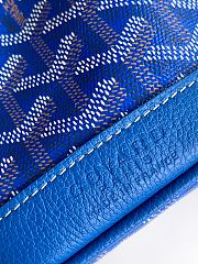 Fortok Goyard Petit Flot Mini Bucket Bag Blue 12 x 10 x 17.5cm - 5