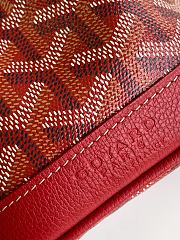Fortok Goyard Petit Flot Mini Bucket Bag Red 12 x 10 x 17.5cm - 2