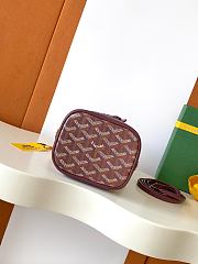 Fortok Goyard Petit Flot Mini Bucket Bag Rouge 12 x 10 x 17.5cm - 6