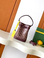 Fortok Goyard Petit Flot Mini Bucket Bag Rouge 12 x 10 x 17.5cm - 4