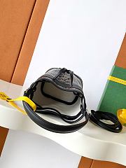 Fortok Goyard Petit Flot Mini Bucket Bag Black 12 x 10 x 17.5cm - 6