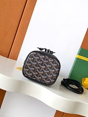 Fortok Goyard Petit Flot Mini Bucket Bag Black 12 x 10 x 17.5cm - 5