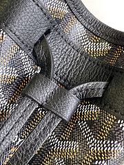 Fortok Goyard Petit Flot Mini Bucket Bag Black 12 x 10 x 17.5cm - 2