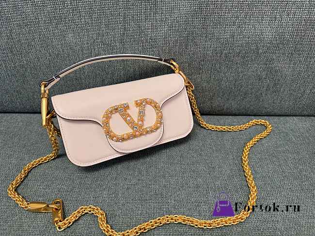 Fortok Valentino Garavani Locò mini bag Pink beige 20x11x5cm - 1