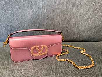 Fortok Valentino Garavani Locò mini bag Shinning Pink 27x13x6cm 