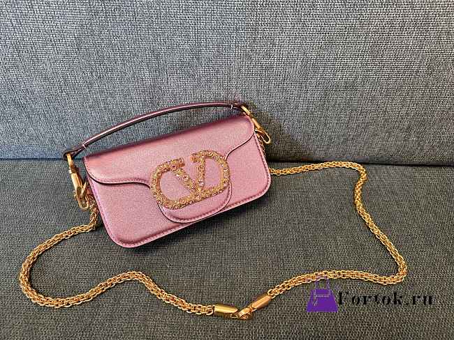 Fortok Valentino Garavani Locò mini bag Shinning Pink 20x11x5cm  - 1
