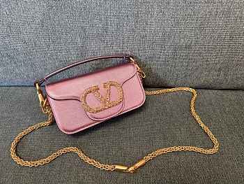 Fortok Valentino Garavani Locò mini bag Shinning Pink 20x11x5cm 