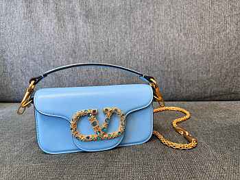 Fortok Valentino Garavani Locò mini bag Blue 20x11x5cm