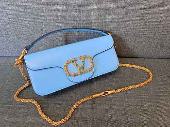 Fortok Valentino Garavani Locò mini bag Blue 27x13x6cm 