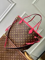 Fortok Louis Vuitton Neverfull Bandoulière Upside Down MM Pondichery Pink 28 x 14 x 31 cm - 1