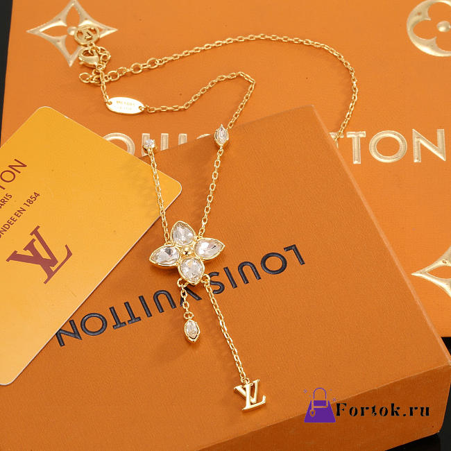 Fortok Louis Vuitton Necklace Flower  - 1