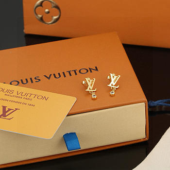 Fortok Louis Vuitton Earrings LV Initial