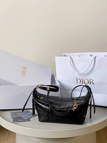 Fortok Dior D-journey Black bag 25.5×14.5×14cm