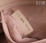 Fortok Dior Lady D-Joy Shinning Baby Pink Gold Hardware  Leather with Velvet 21*12*6.5cm  - 2