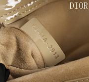 Fortok Dior Lady D-Joy Shinning Light Brown Gold Hardware  Leather with Velvet 21*12*6.5cm  - 5