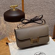 Fortok Hermès Constance Etoupe bag Epsom Gold Hardware 24*14*8cm   - 4