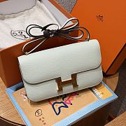 Fortok Hermès Constance Vert Fizz bag Epsom Gold Hardware 24*14*8cm  - 1