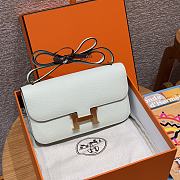 Fortok Hermès Constance Vert Fizz bag Epsom Gold Hardware 24*14*8cm  - 6