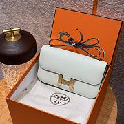 Fortok Hermès Constance Vert Fizz bag Epsom Gold Hardware 24*14*8cm  - 2