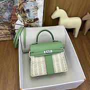 Fortok Hermes Mini Kelly Picnic Vert Criquet 20cm - 1