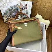 Fortok Hermes Kelly 35cm Epsom Vert - 6