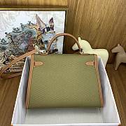 Fortok Hermes Kelly 35cm Epsom Vert - 5