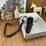 Fortok Hermès Sac A Depeches 21 Bag Dark Brown 21cm Togo Leather - 2