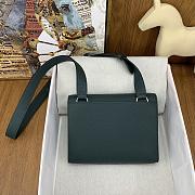 Fortok Hermès Sac A Depeches 21 Bag Dark Green 21cm Togo Leather - 3