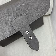 Fortok Hermès Sac A Depeches 21 Bag Grey 21cm Togo Leather - 4