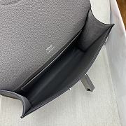Fortok Hermès Sac A Depeches 21 Bag Grey 21cm Togo Leather - 2