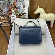 Fortok Hermes Constance 19cm Navy Blue With Silver Hardware - 6