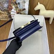 Fortok Hermes Constance 19cm Navy Blue With Gold Hardware - 3