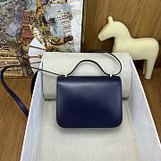 Fortok Hermes Constance 19cm Navy Blue With Gold Hardware - 5