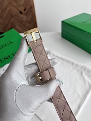 Fortok  Bottega Veneta belt taupe-pink Gold Hardware - 5