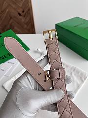 Fortok  Bottega Veneta belt taupe-pink Gold Hardware - 3