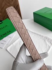 Fortok Bottega Veneta belt taupe-pink Silver Hardware - 5
