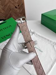 Fortok Bottega Veneta belt taupe-pink Silver Hardware - 3