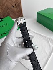 Fortok Bottega Veneta belt Black Silver Hardware - 4