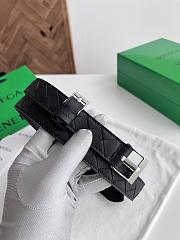 Fortok Bottega Veneta belt Black Silver Hardware - 5