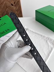 Fortok Bottega Veneta belt Black Silver Hardware - 2