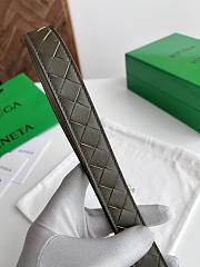 Fortok Bottega Veneta belt dark olive green Silver Hardware - 6