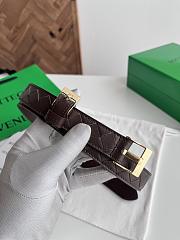 Fortok Bottega Veneta belt Brown Gold Hardware - 3
