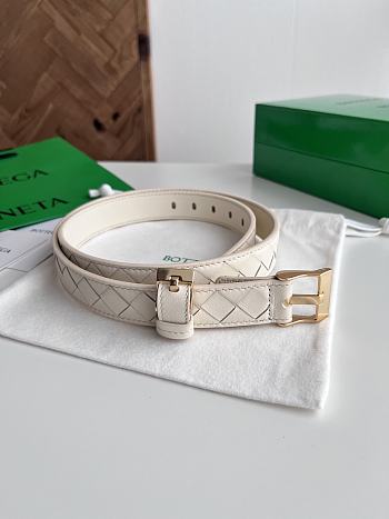 Fortok Bottega Veneta belt White Gold Hardware