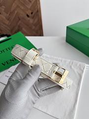 Fortok Bottega Veneta belt White Gold Hardware - 6
