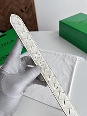 Fortok Bottega Veneta belt White Gold Hardware - 5