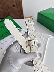 Fortok Bottega Veneta belt White Gold Hardware - 3