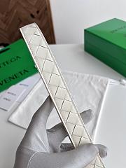 Fortok Bottega Veneta belt White Gold Hardware - 4