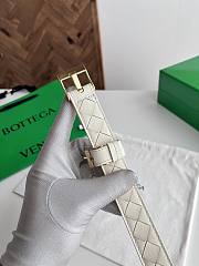 Fortok Bottega Veneta belt White Gold Hardware - 2